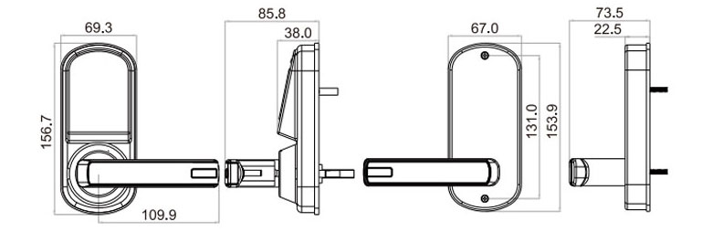 residential keypad lock