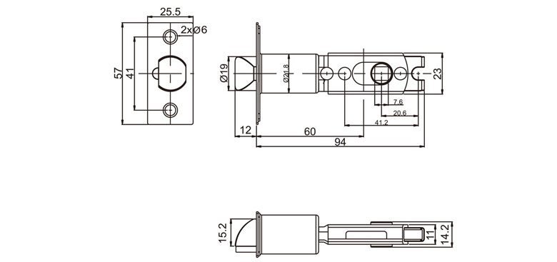 Single latch hotel locks Single latch hotel locks