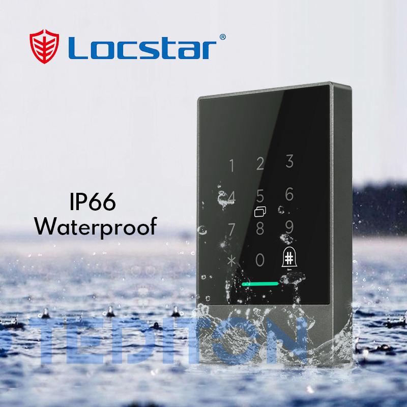 Locstar New Version Waterproof Wifi Keyless Access Control System Electronic Digital Smart Lock TTlock Card Reader With Doorbell