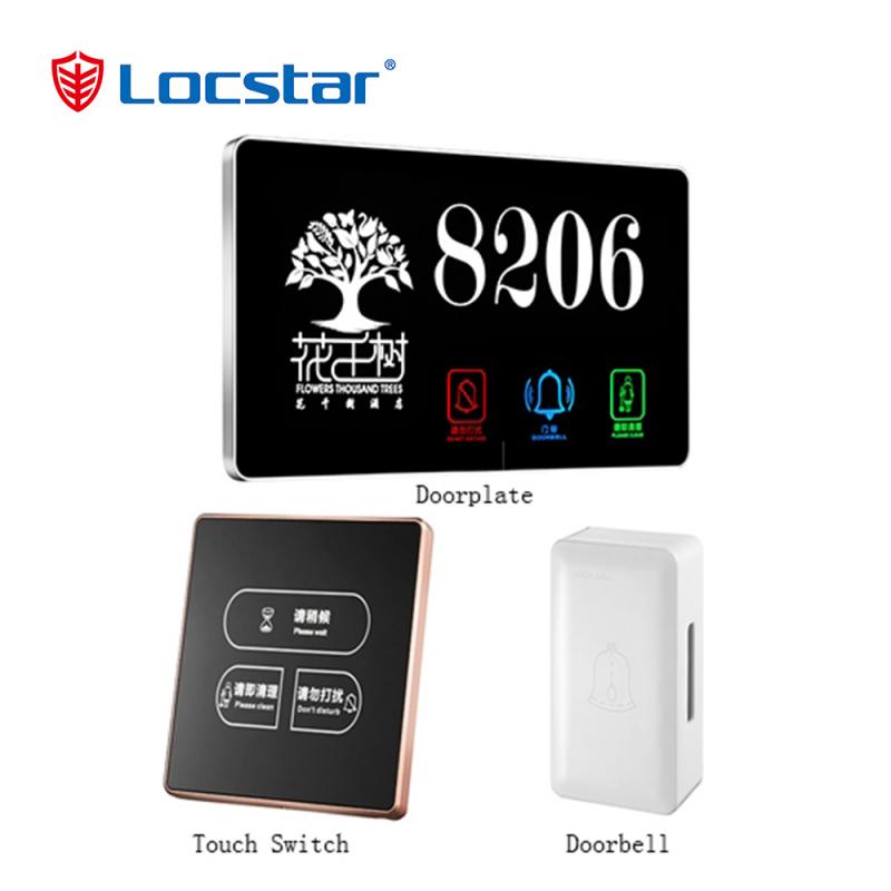 Electronic doorbell doorplate