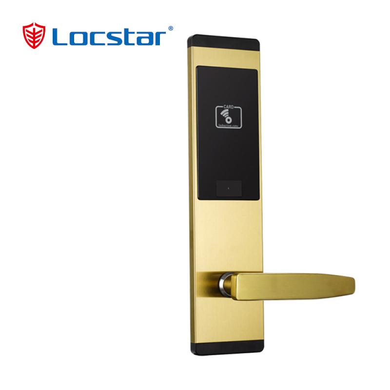 Electronic Handle High Cost-Performance Security Electric Hardware Digital Hotel Locking Rfid Smart Card Door Lock
