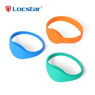 Locstar Customize Logo Bulk Cheap Silicone Bracelets Access Control RFID Smart Wristband Waterproof Swipe Card Door Bracelet - LOCSTAR