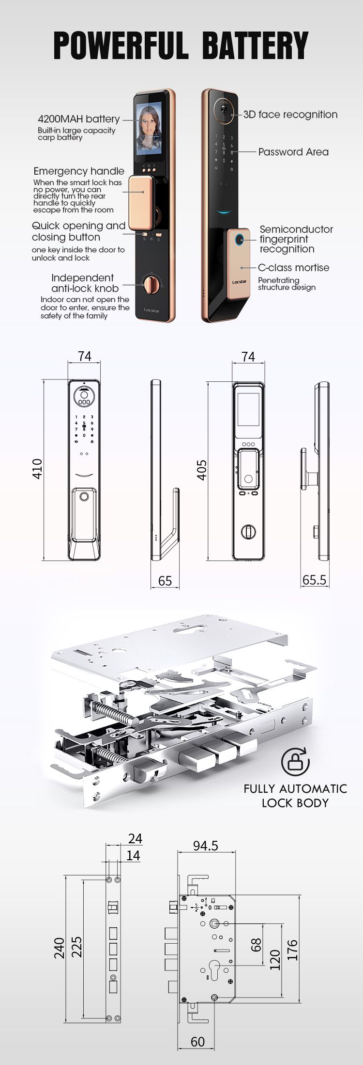 smart door lock with camera