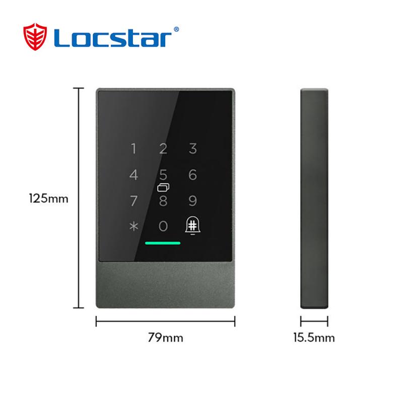 Locstar New Version Waterproof Wifi Keyless Access Control System Electronic Digital Smart Lock TTlock Card Reader With Doorbell