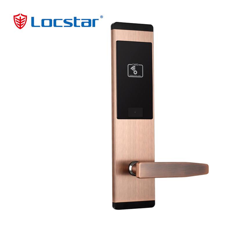 Electronic Handle High Cost-Performance Security Electric Hardware Digital Hotel Locking Rfid Smart Card Door Lock