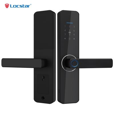 Outdoor Waterproof TTlock Tuya Digital Fingerprint Password House Smart Exterior Door Lock For Front Door - LOCSTAR