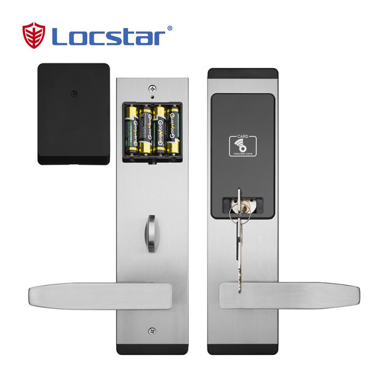 Electronic Handle High Cost-Performance Security Electric Hardware Digital Hotel Locking Rfid Smart Card Door Lock