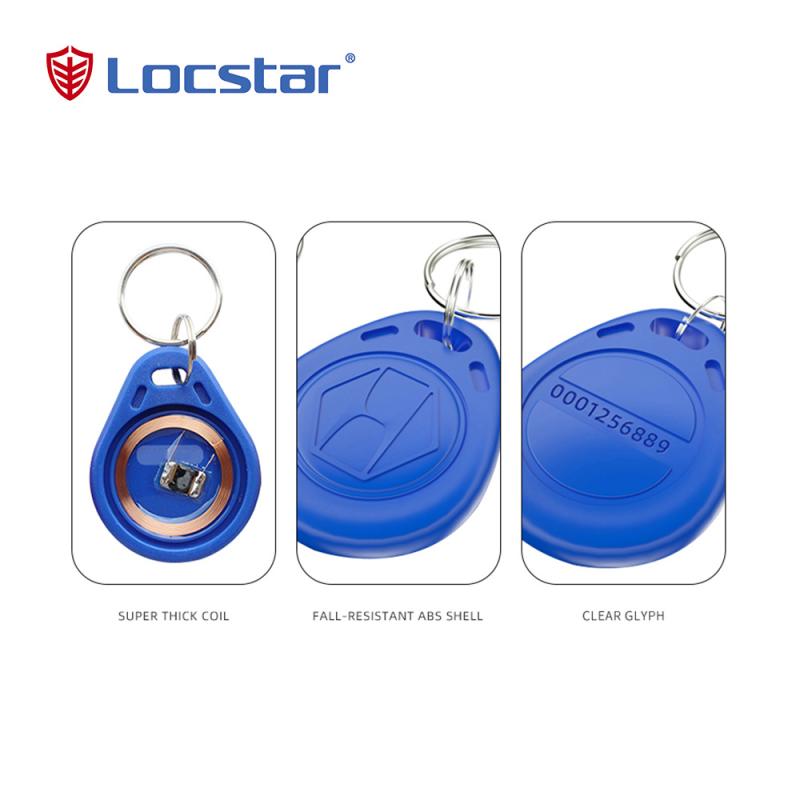 Locstar Small MOQ Accept Customization RFID Key Fob 13.56MHz F08 Token Key Tags Plastic Key Fob for Access Control System