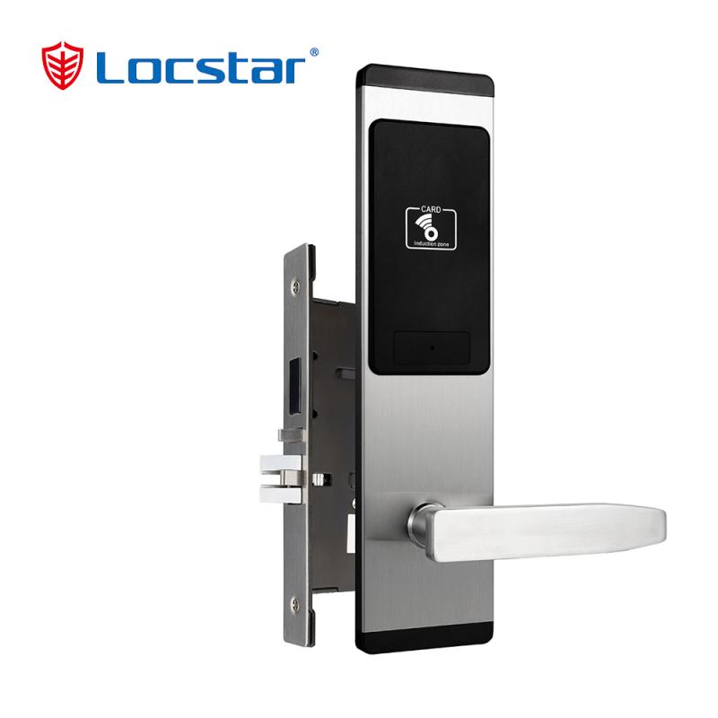 Electronic Handle High Cost-Performance Security Electric Hardware Digital Hotel Locking Rfid Smart Card Door Lock
